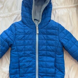 Cat & Jack Blue Quilted Hooded Jacket